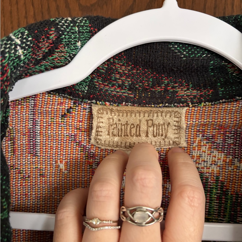 Vintage 90’s tapestry jacket safari animal - Picture 3 of 7